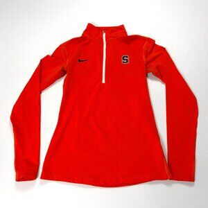Nike Syracuse University Women's 1/2 Zip Jacket Orange Sz S/M Pullover Sweatshir